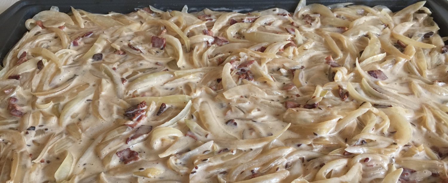 German Onion Cake Recipe Cake is great to be served with New Wine