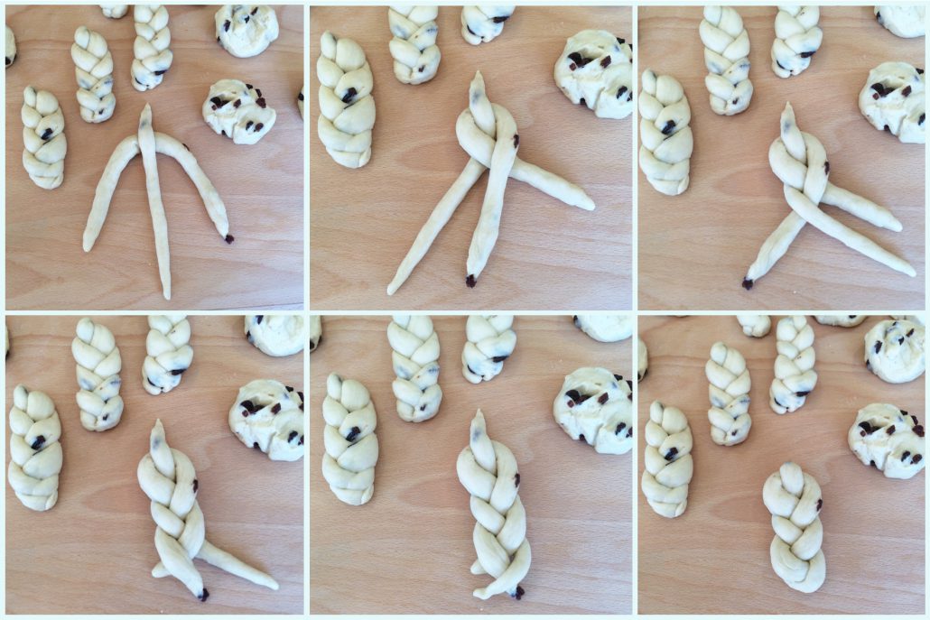 Instructions for Braiding Sweet Braided Bread