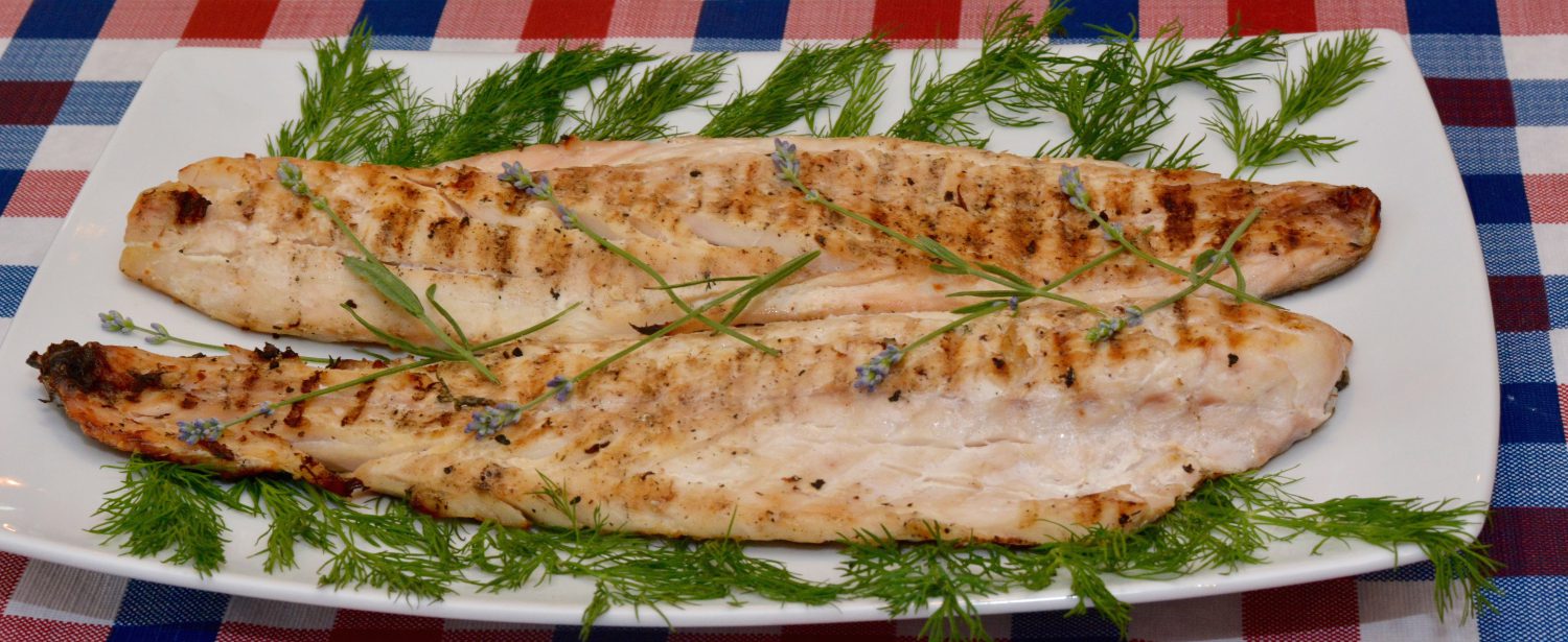 Grilled Rockfish Marinated In