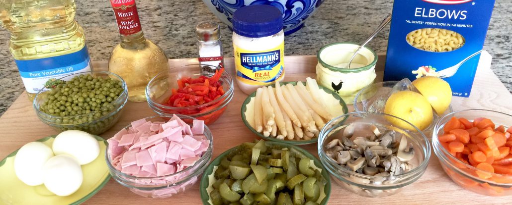 Ingredients for Homemade Pasta Salad