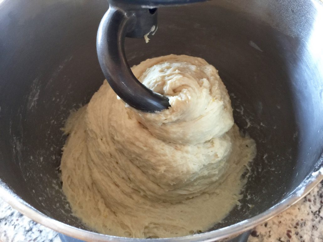 Preparation of dough for Sweet Braided Bread