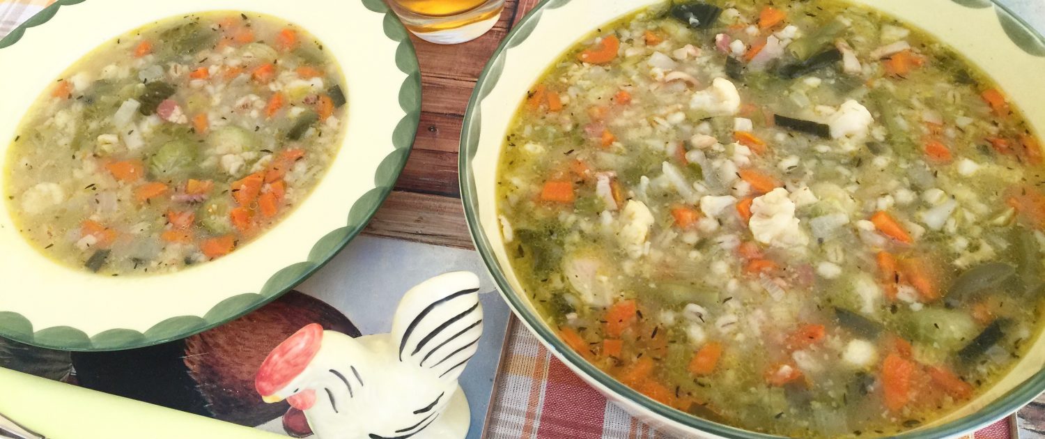 Classic German Barley Soup | Old fashioned homemade meal