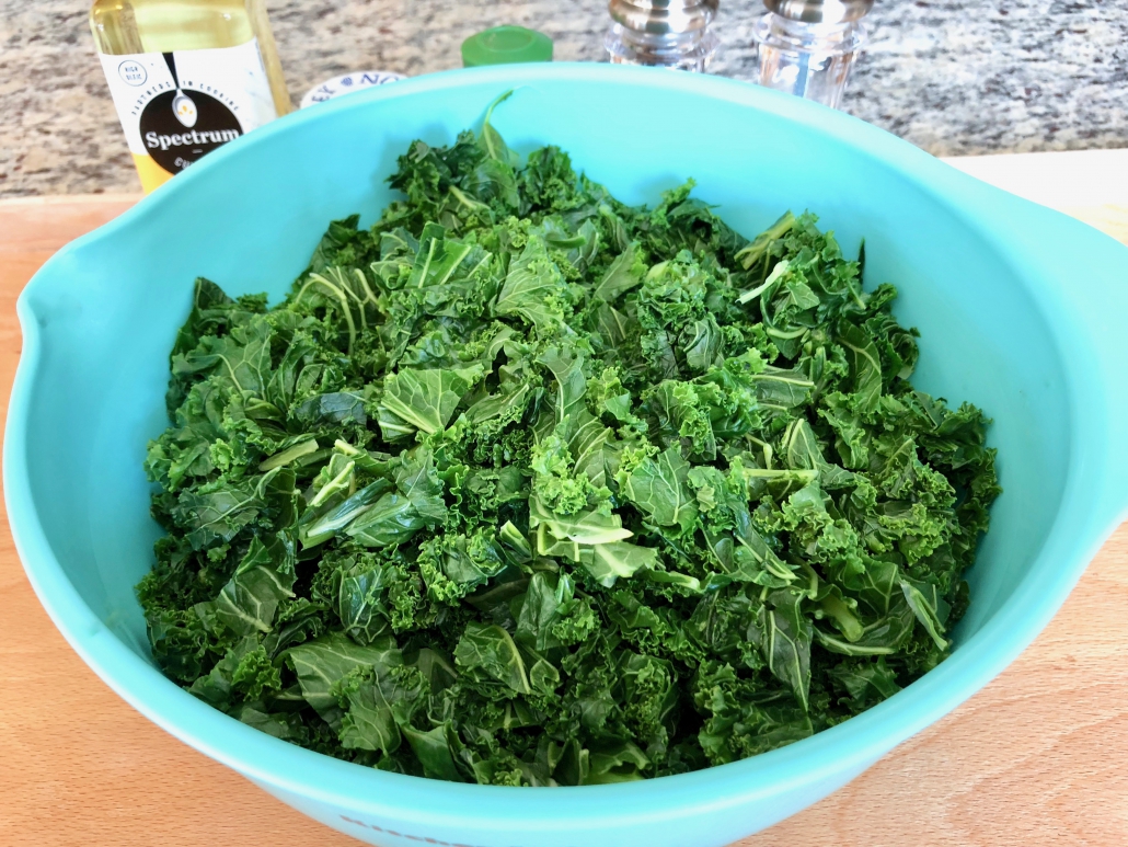Cutting the kale