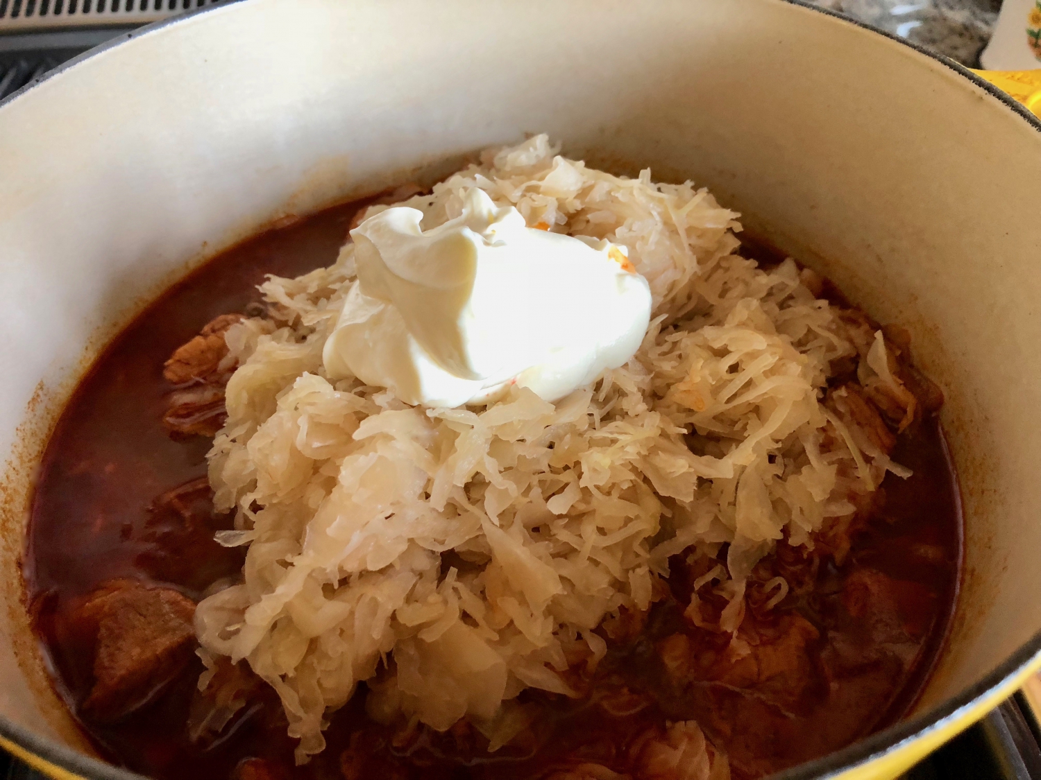 Szegediner Gulasch German Style | Sauerkraut Beef Goulash