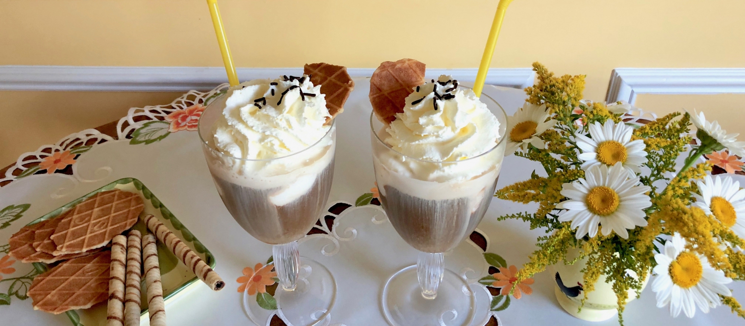 German Iced Coffee Strong Coffee Vanilla Ice Cream Whipped Cream