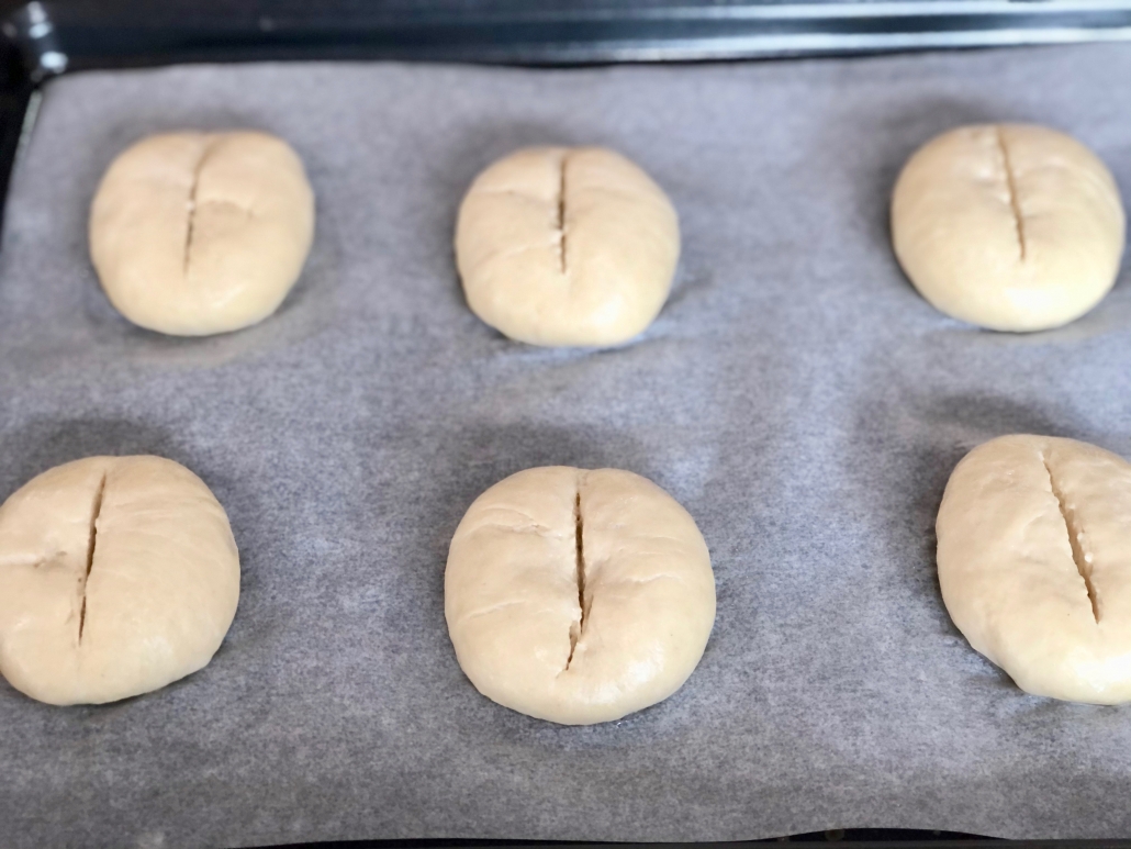 Baking the rolls