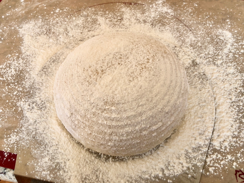 Flour the bread