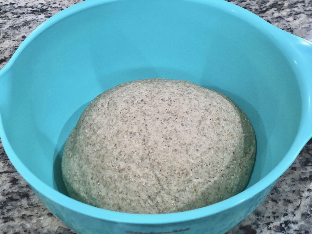 Rising of the dough for the oatmeal bread