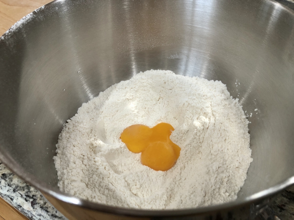 Preparation of the dough for the Quark Bread Boule