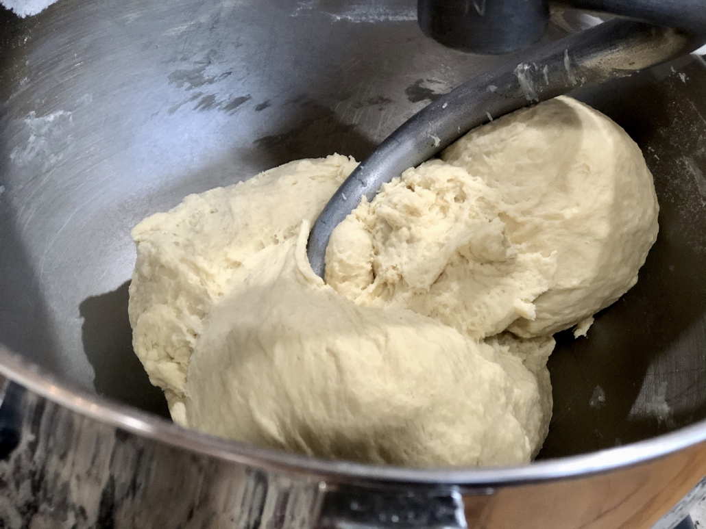 Kneading of the dough