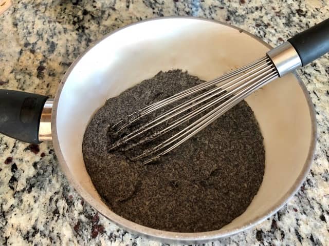 cooking of poppy seeds